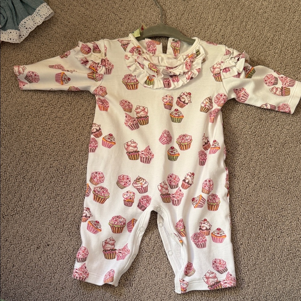 Cupcake Print Kids One Piece